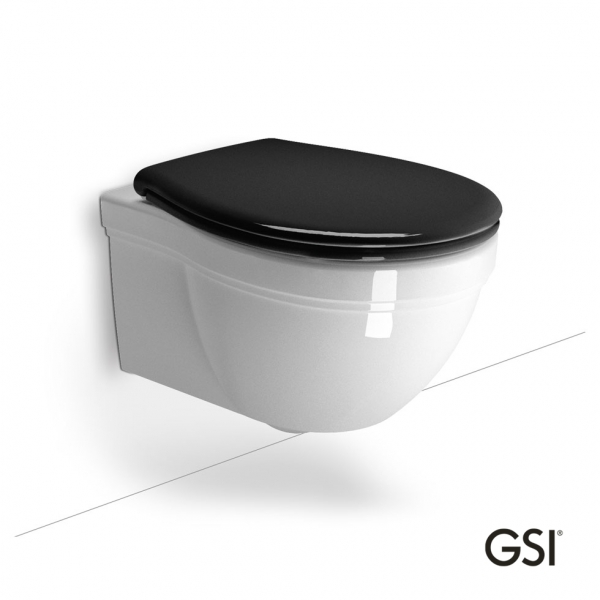 CLASSIC/55 White Glossy με κάλυμμα Soft Close Black, GSI